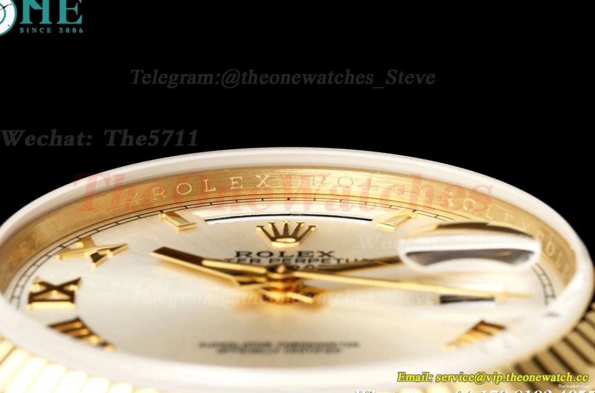 Weight) DayDate VR3255(Gain Rmn White YG QF 36mm YG V3 128238 0405